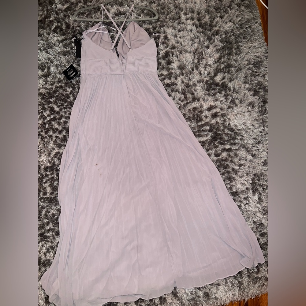 Lulu's Soft Gray Maxi Dress - Picture 6 of 9